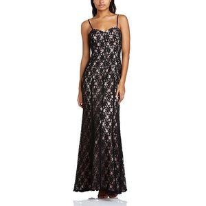 Hailey by Adrianna Papell Strapless Lace Gown